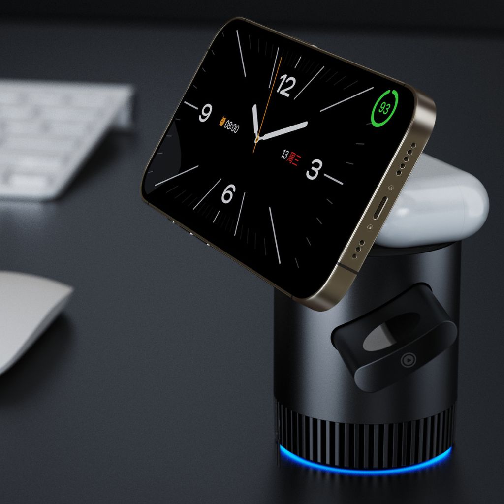 Magnetic Charger - 3-in-1 Wireless | Declutter Desk