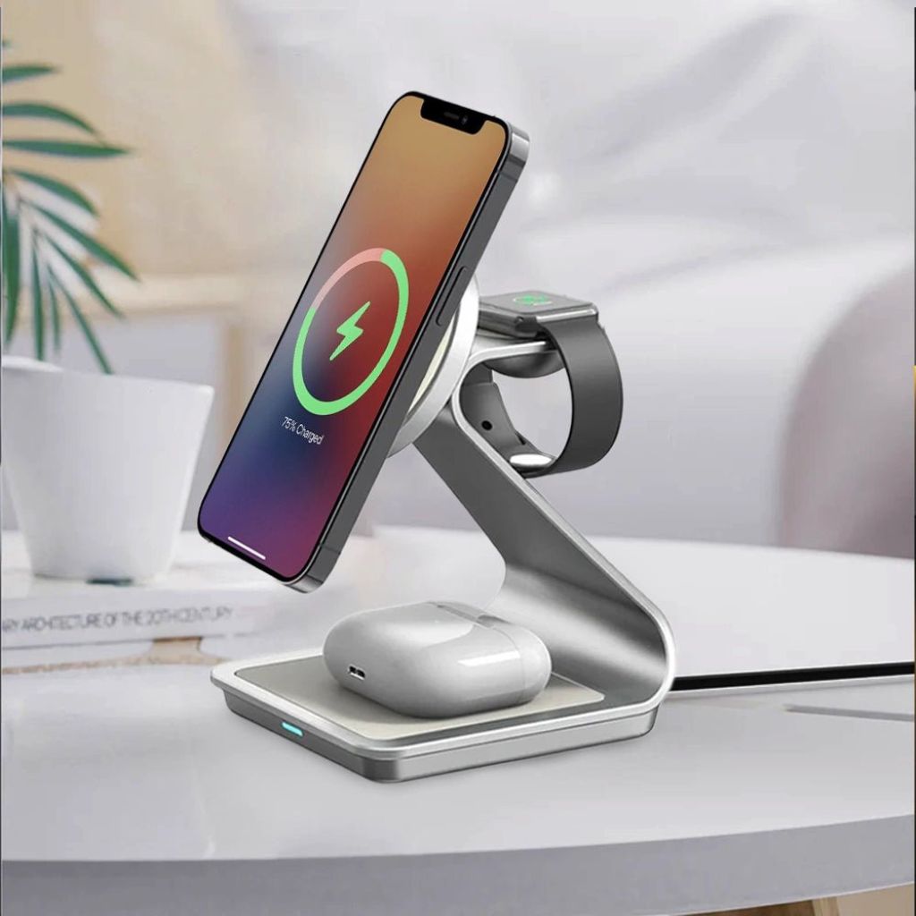 Apple 3-in-1 Magnetic Charger - Wireless, Fast | Declutter Desk