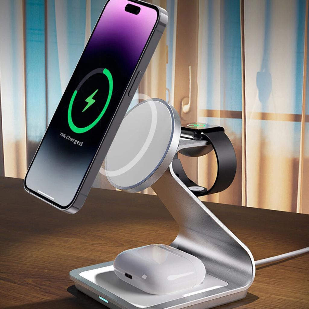 Apple 3-in-1 Magnetic Charger - Wireless, Fast | Declutter Desk