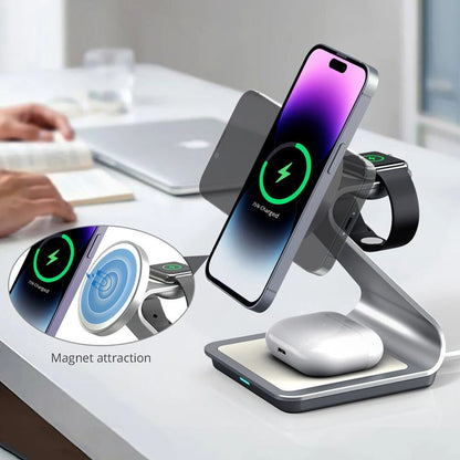 Apple 3-in-1 Magnetic Charger - Wireless, Fast | Declutter Desk