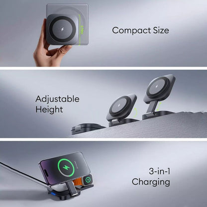 Apple Charger - 3-in-1 Foldable | Fast Wireless Power