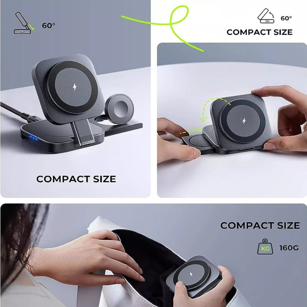 Apple Charger - 3-in-1 Foldable | Fast Wireless Power