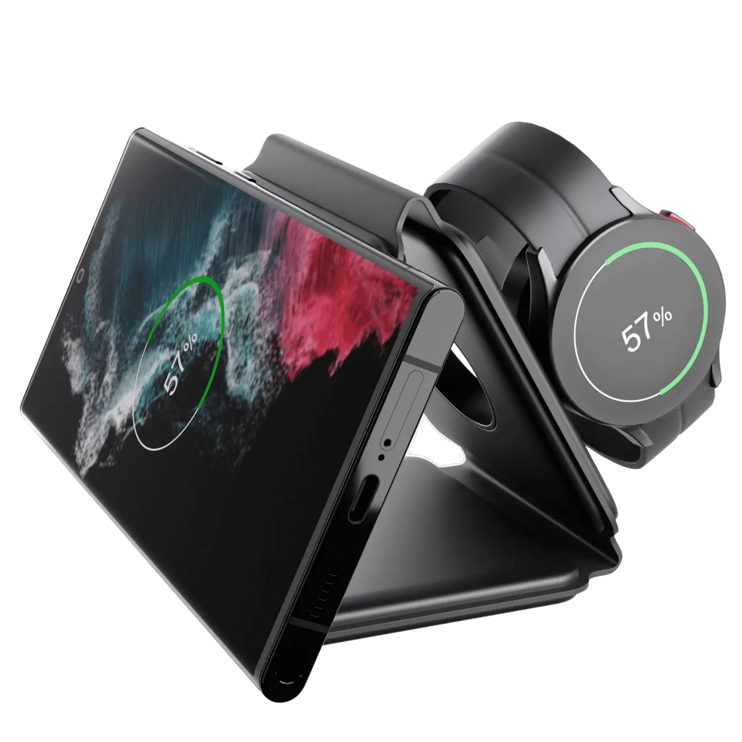 Samsung 3-in-1 Wireless Charger - Foldable, Portable | Clutter-Free