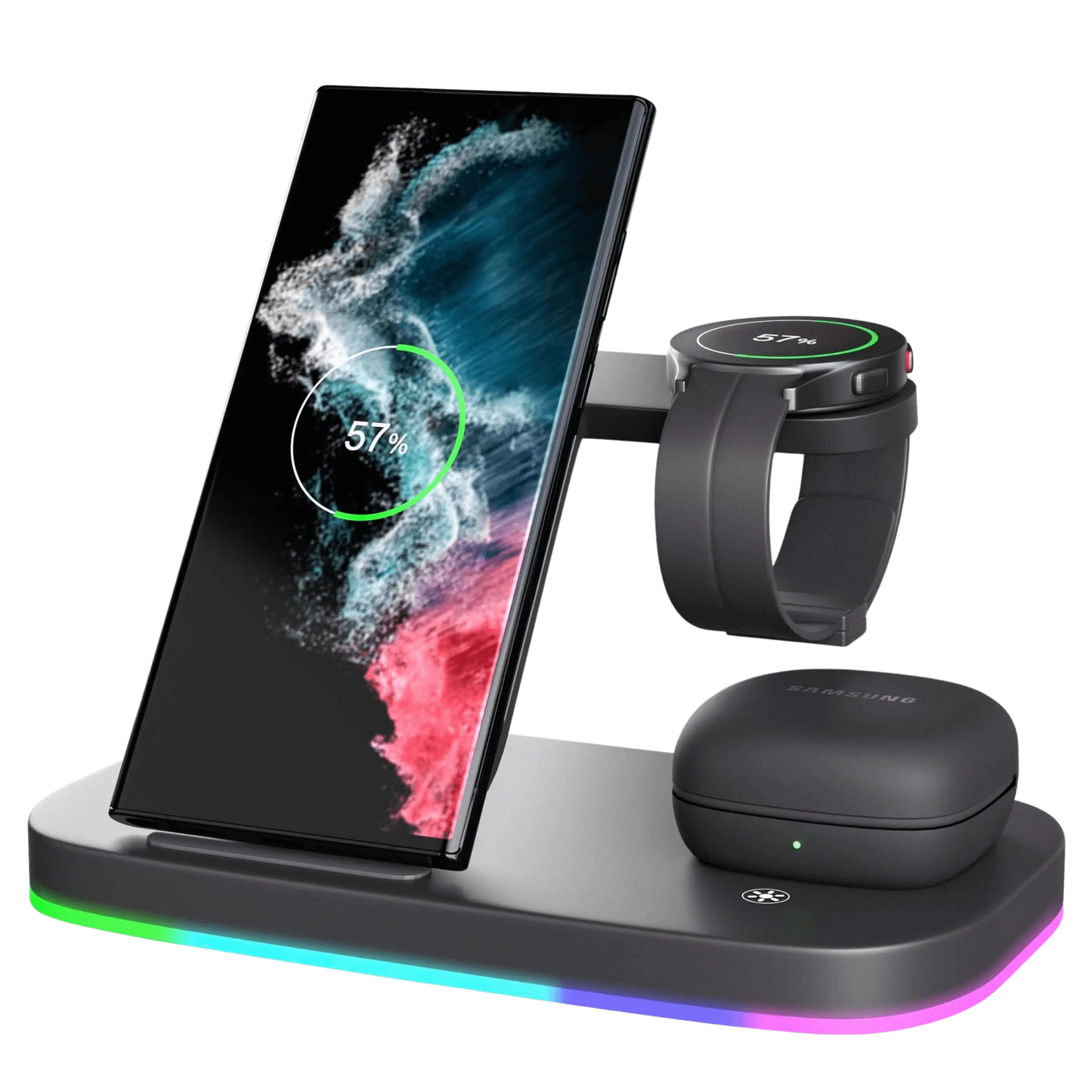 Samsung 3-in-1 Wireless Charger - Fast Charge | Declutter