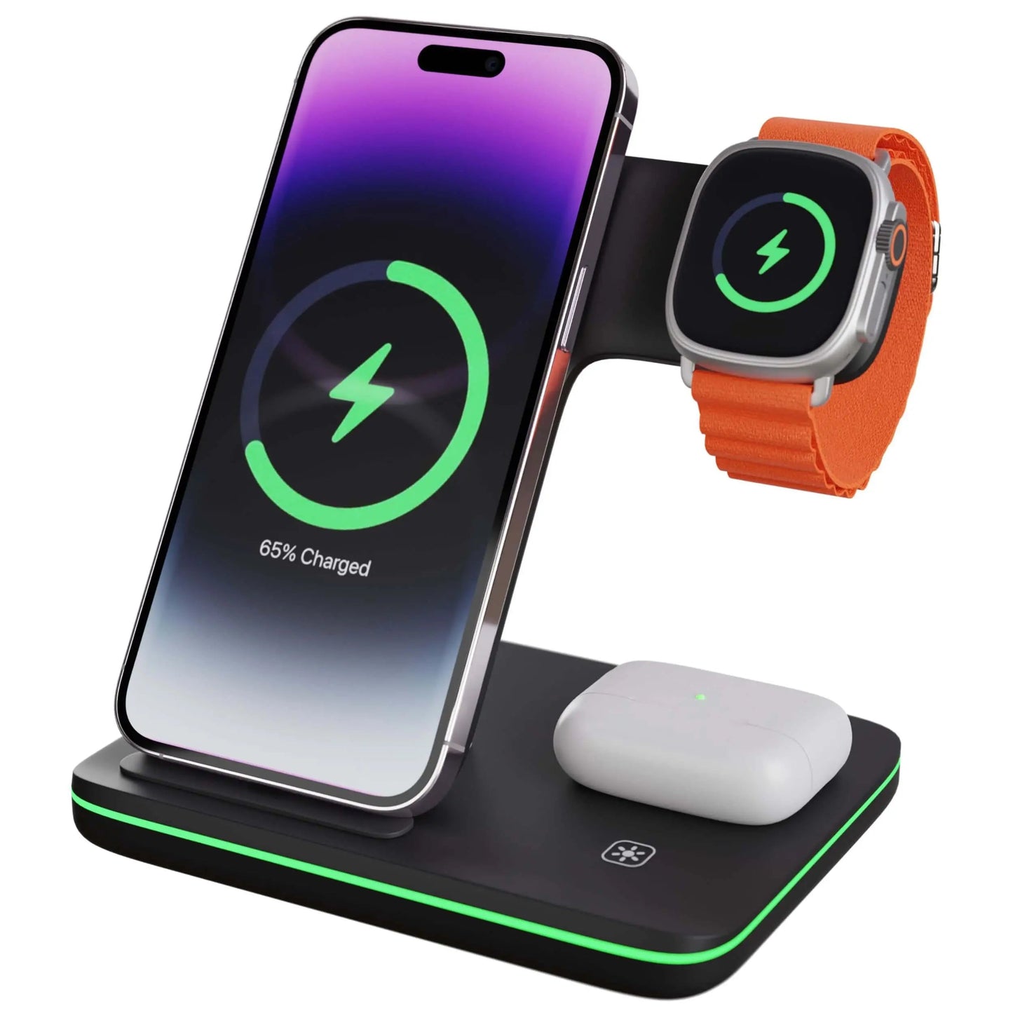 Apple 3-in-1 Wireless Charger - Fast Charging | Clean Desk