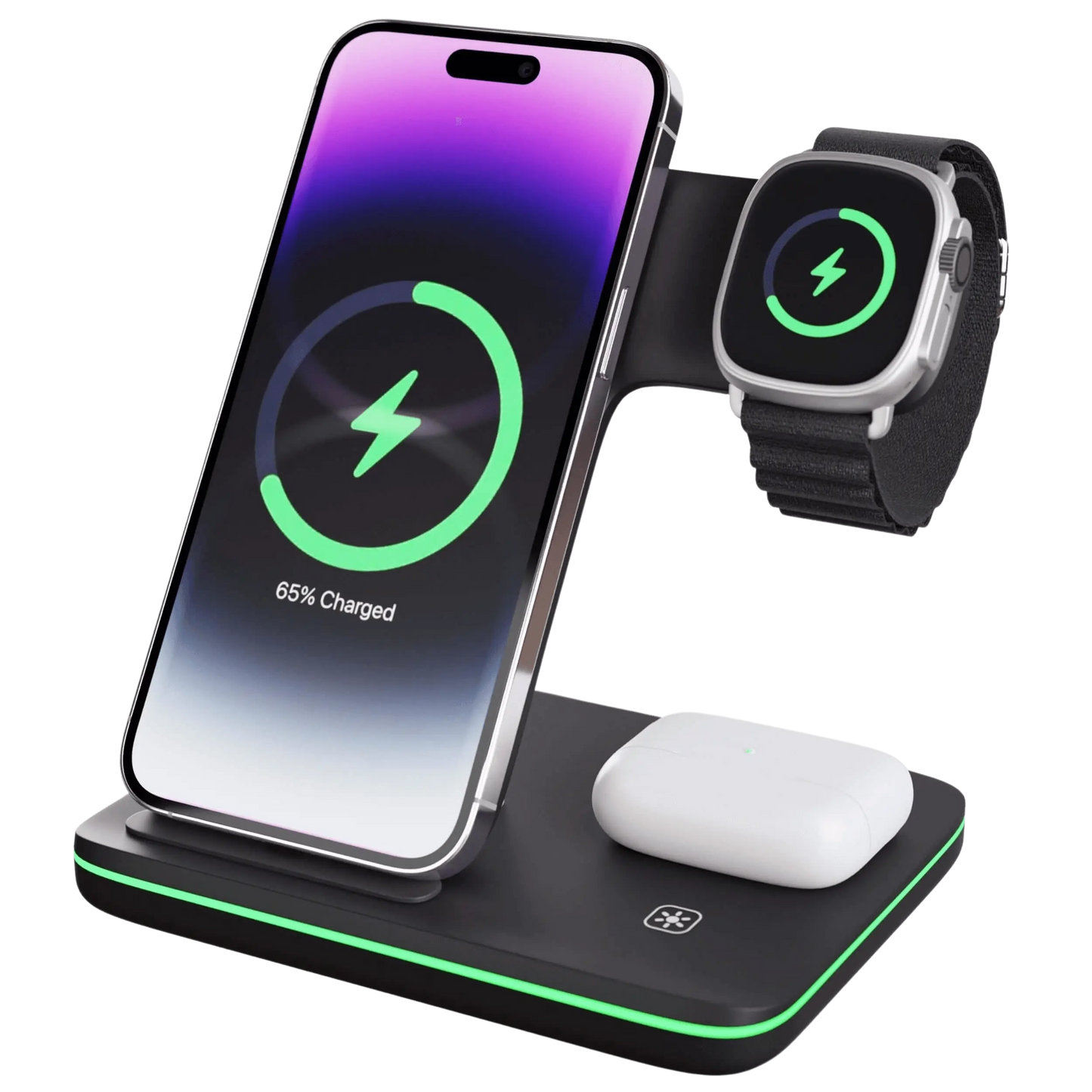 Apple 3-in-1 Wireless Charger - Fast Charging | Clean Desk