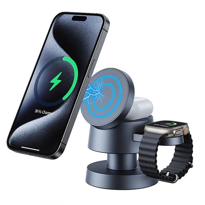 3 in 1 Wireless Charger - Magnetic, Fast Charge | Organised