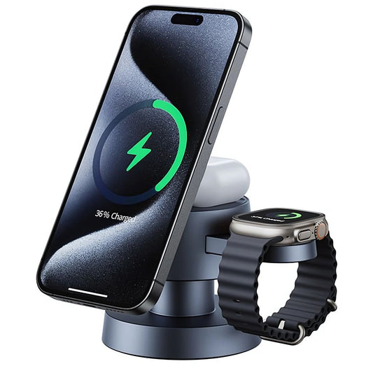 3 in 1 Wireless Charger - Magnetic, Fast Charge | Organised