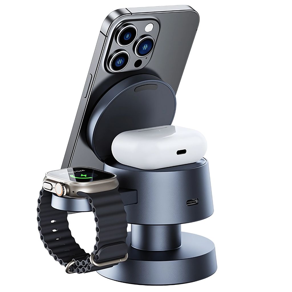Apple Magnetic Charger - 3-in-1 Fast Wireless | Declutter