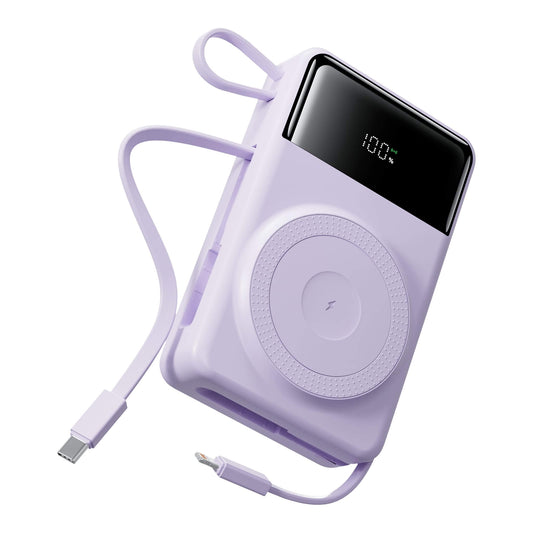 MagSafe Power Bank - 10000mAh, Purple | Wireless Charging