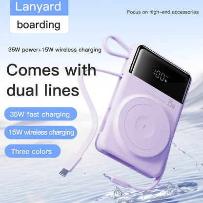 MagSafe Power Bank - 10000mAh, Purple | Wireless Charging