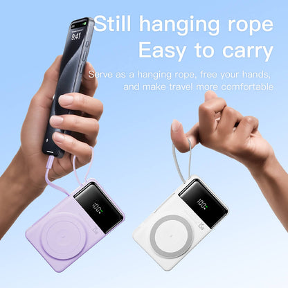 MagSafe Power Bank - 10000mAh, Purple | Wireless Charging