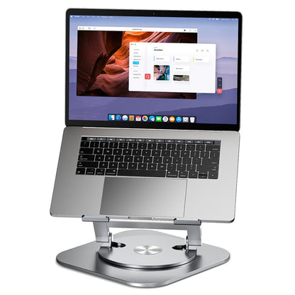 360 Swivel Laptop Stand - Ergonomic Aluminum | Portable
