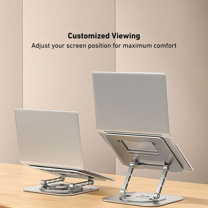 360 Swivel Laptop Stand - Ergonomic Aluminum | Portable