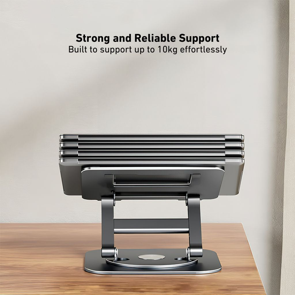 360 Swivel Laptop Stand - Ergonomic Aluminum | Portable