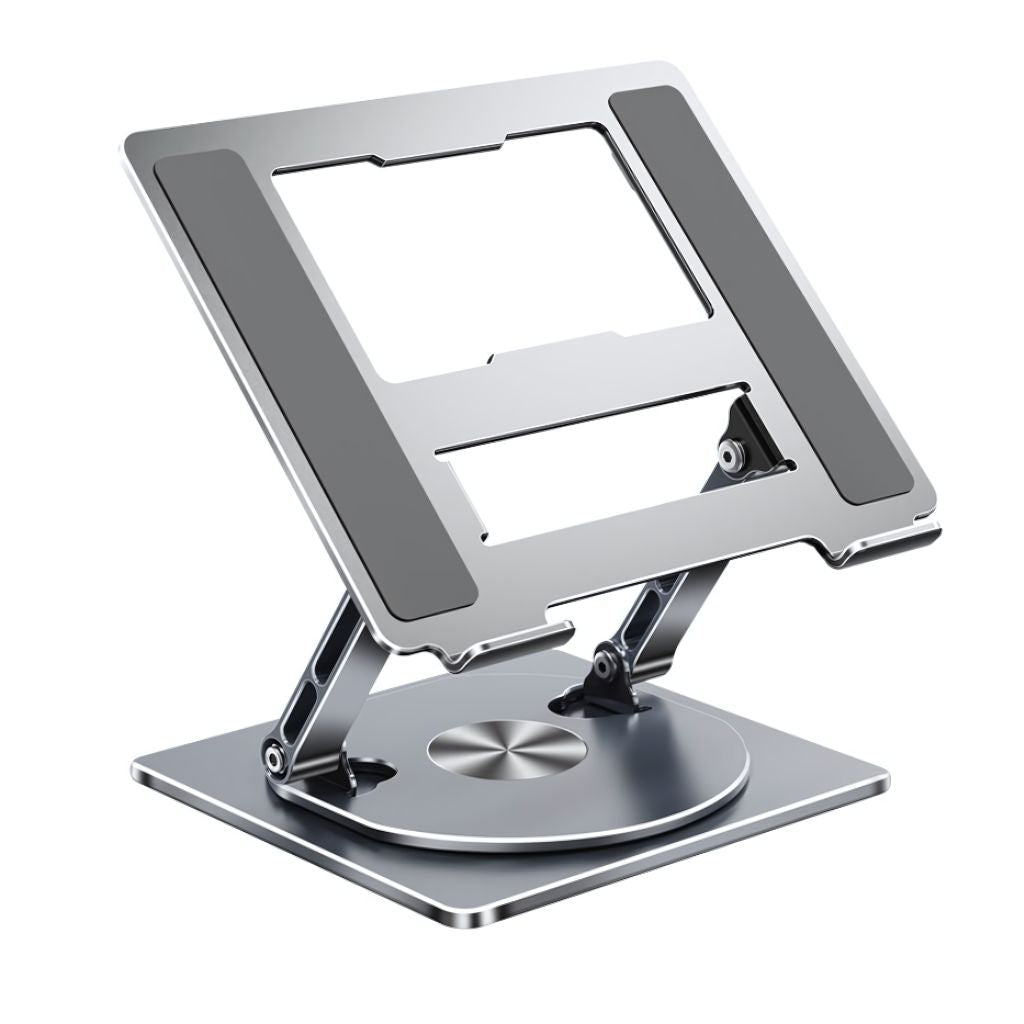360 Swivel Laptop Stand - Ergonomic Aluminum | Portable