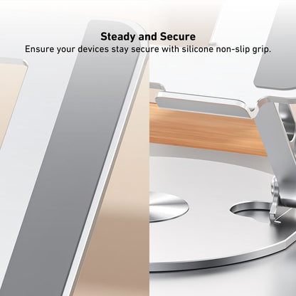 360 Swivel Laptop Stand - Ergonomic Aluminum | Portable