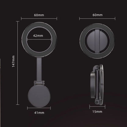 Magnetic Car Phone Mount - 360° Foldable | Safe Drive
