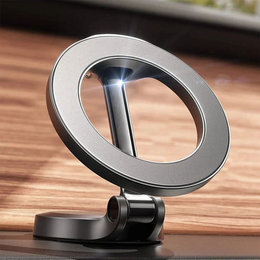Magnetic Car Phone Mount - 360° Foldable | Safe Drive