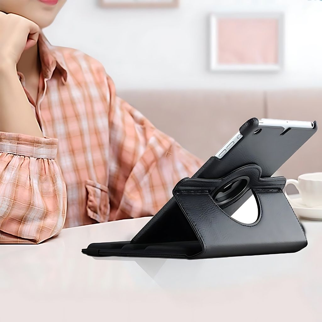 360° Rotating iPad Case - Leather, Multi-Angle | Productivity
