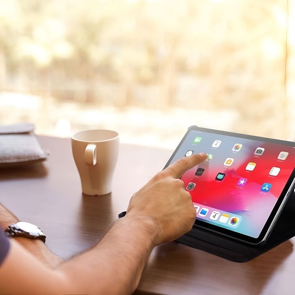 360° Rotating iPad Case - Leather, Multi-Angle | Productivity