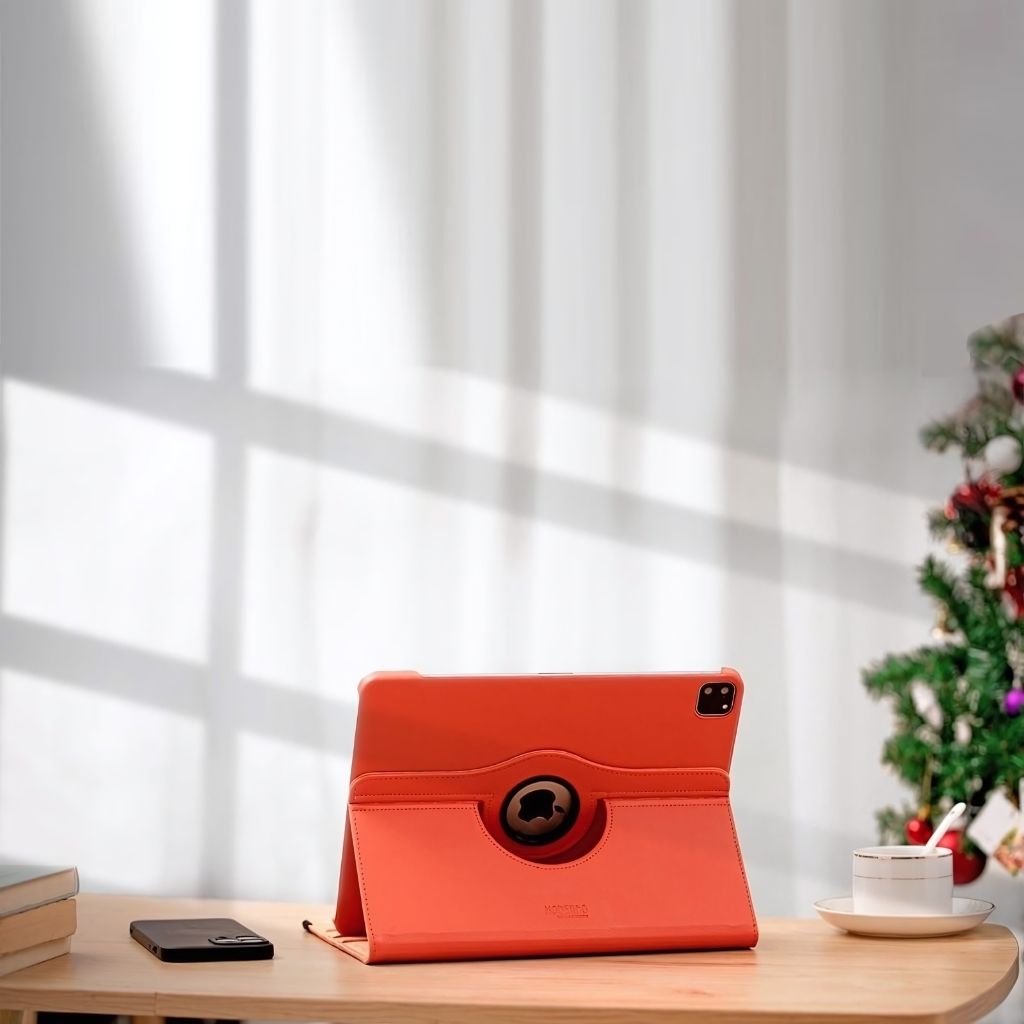 360° Rotating iPad Case - Leather, Multi-Angle | Productivity