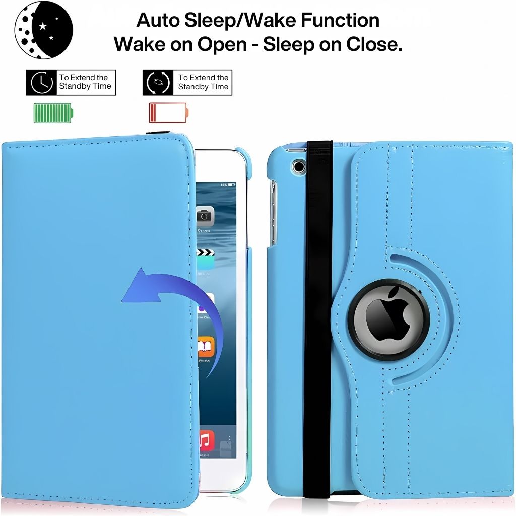 360° Rotating iPad Case - Leather, Multi-Angle | Productivity