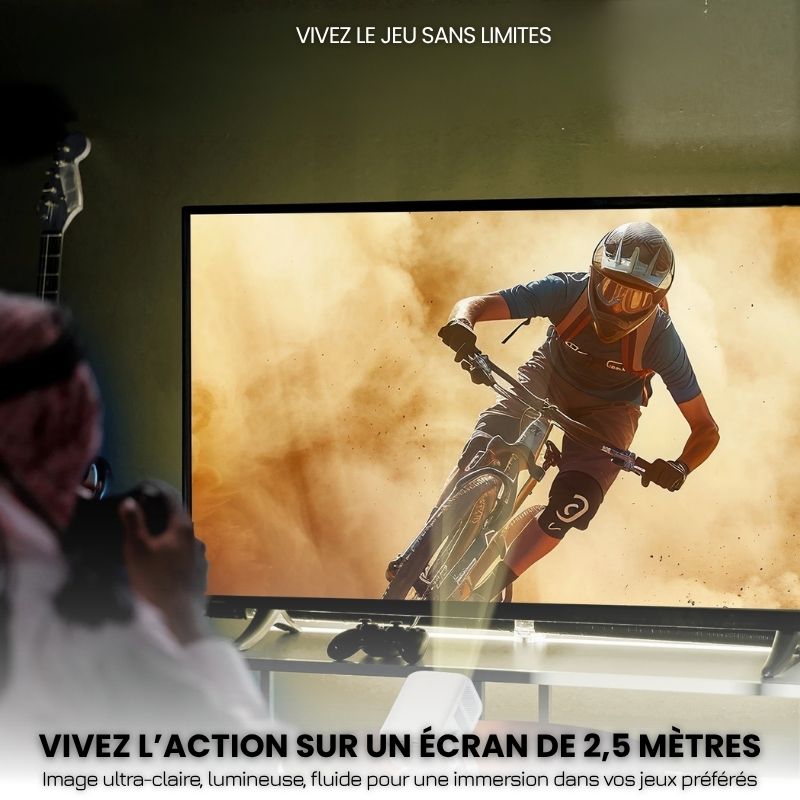 Portable Full HD Projector - Android 11, Wi-Fi 6 | Immersive Cinema