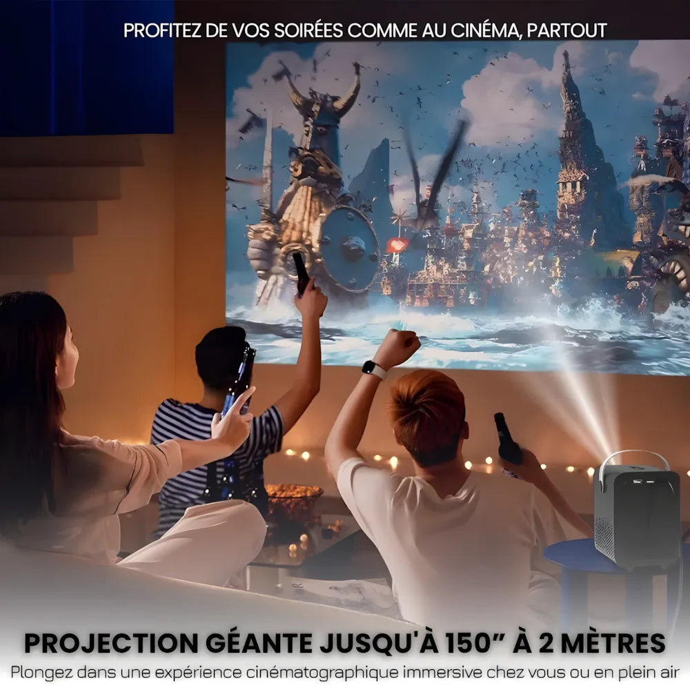 Portable Android Projector - 6K, Autofocus | Cinema Anywhere
