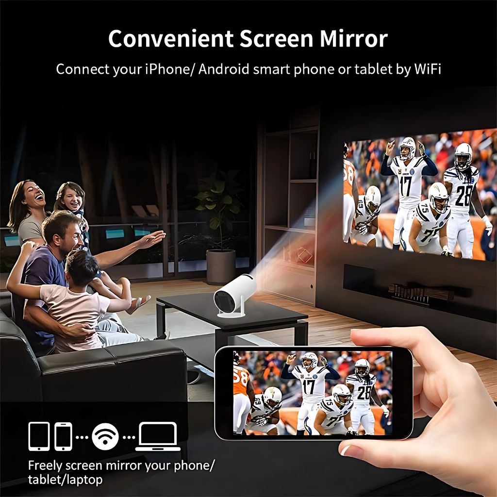 Portable Mini Projector - HD, Wireless | Home Cinema
