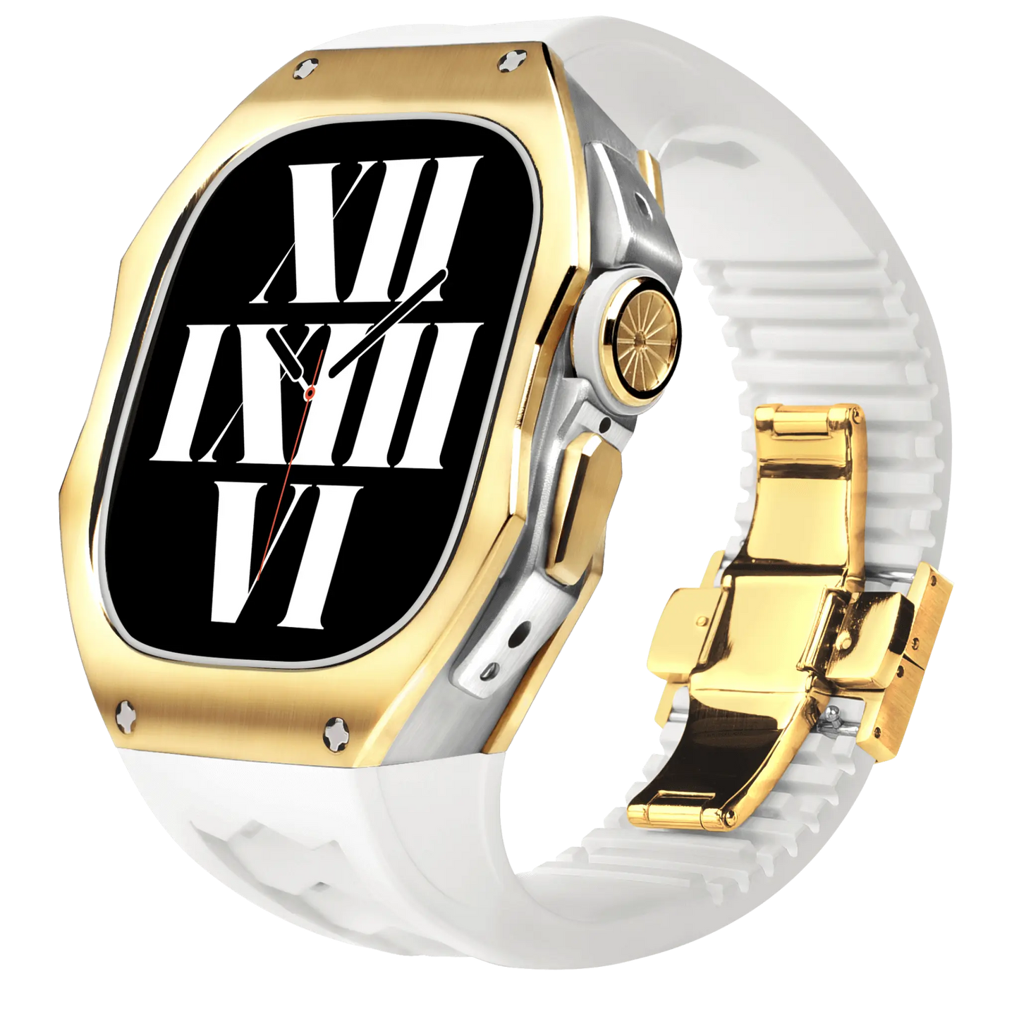 Titanium Apple Watch Ultra Case - Silver, Robust | Luxury