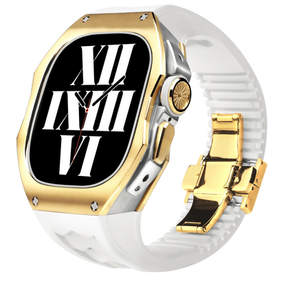 Titanium Apple Watch Ultra Case - Silver, Robust | Luxury