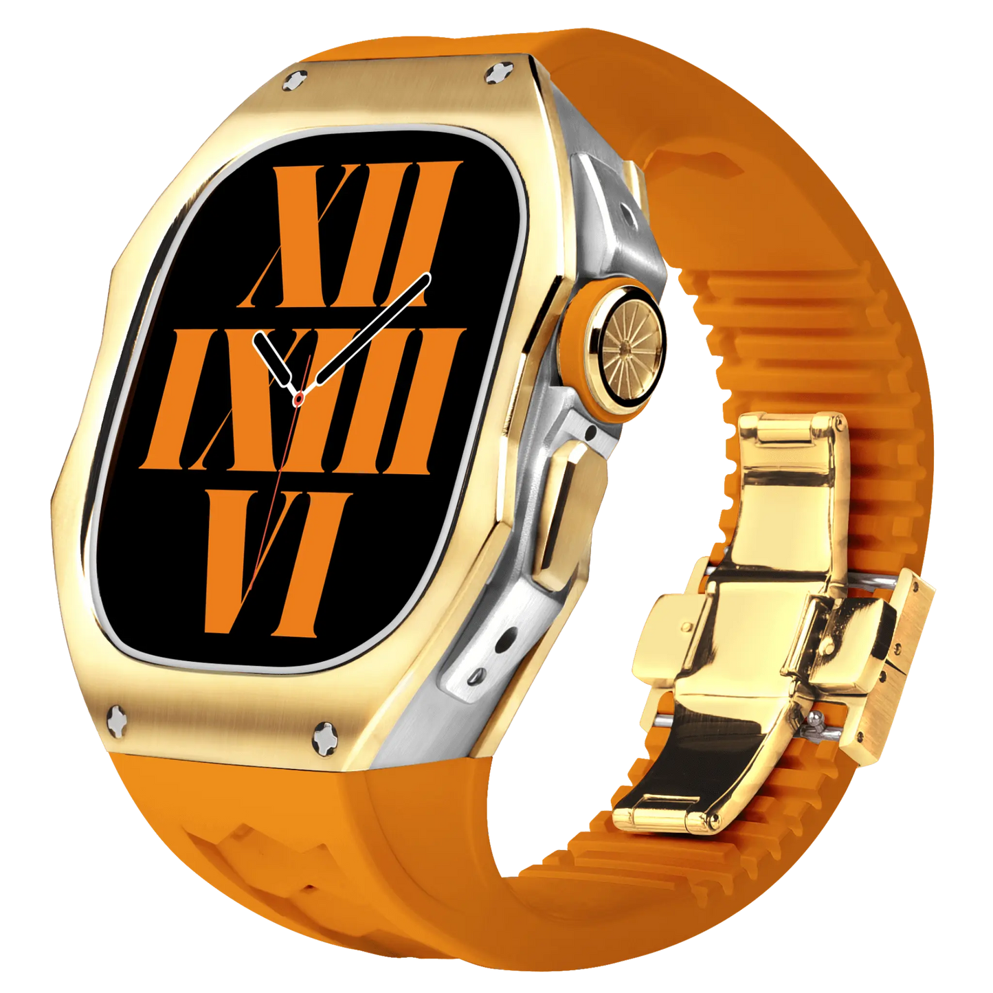 Titanium Apple Watch Ultra Case - Silver, Robust | Luxury