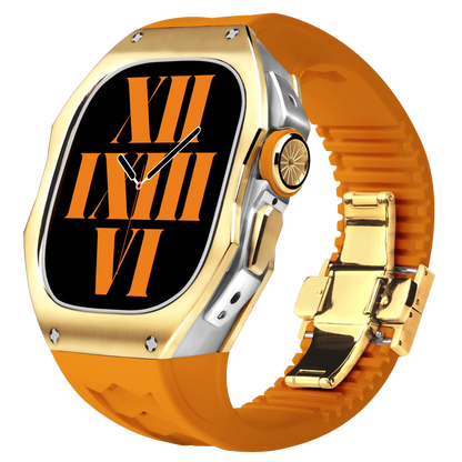Titanium Apple Watch Ultra Case - Silver, Robust | Luxury