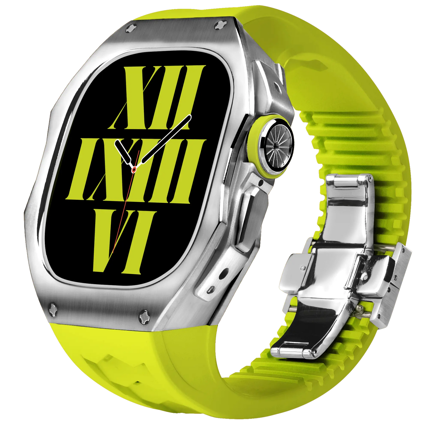 Titanium Apple Watch Ultra Case - Silver, Robust | Luxury