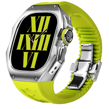 Titanium Apple Watch Ultra Case - Silver, Robust | Luxury
