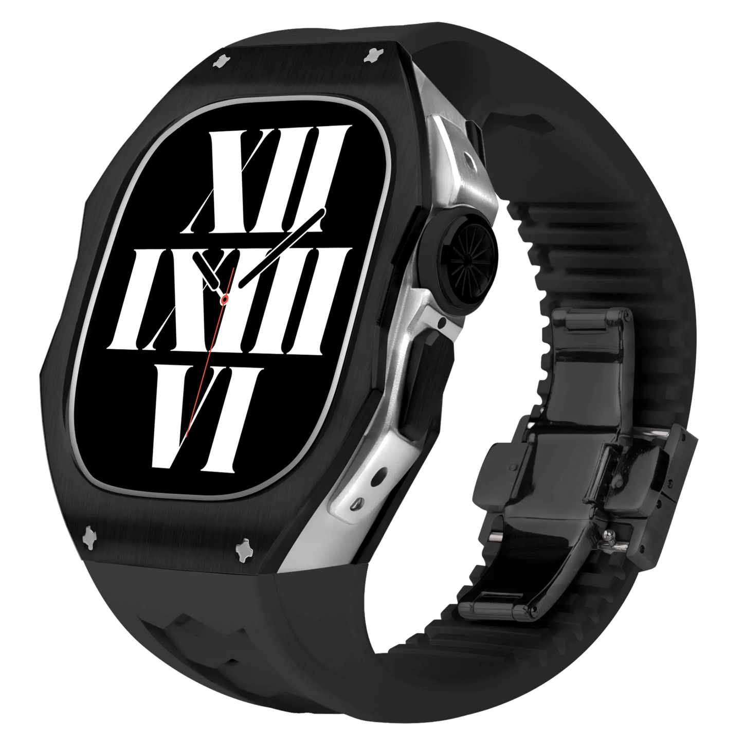 Titanium Apple Watch Ultra Case - Silver, Robust | Luxury