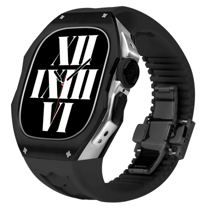 Titanium Apple Watch Ultra Case - Silver, Robust | Luxury