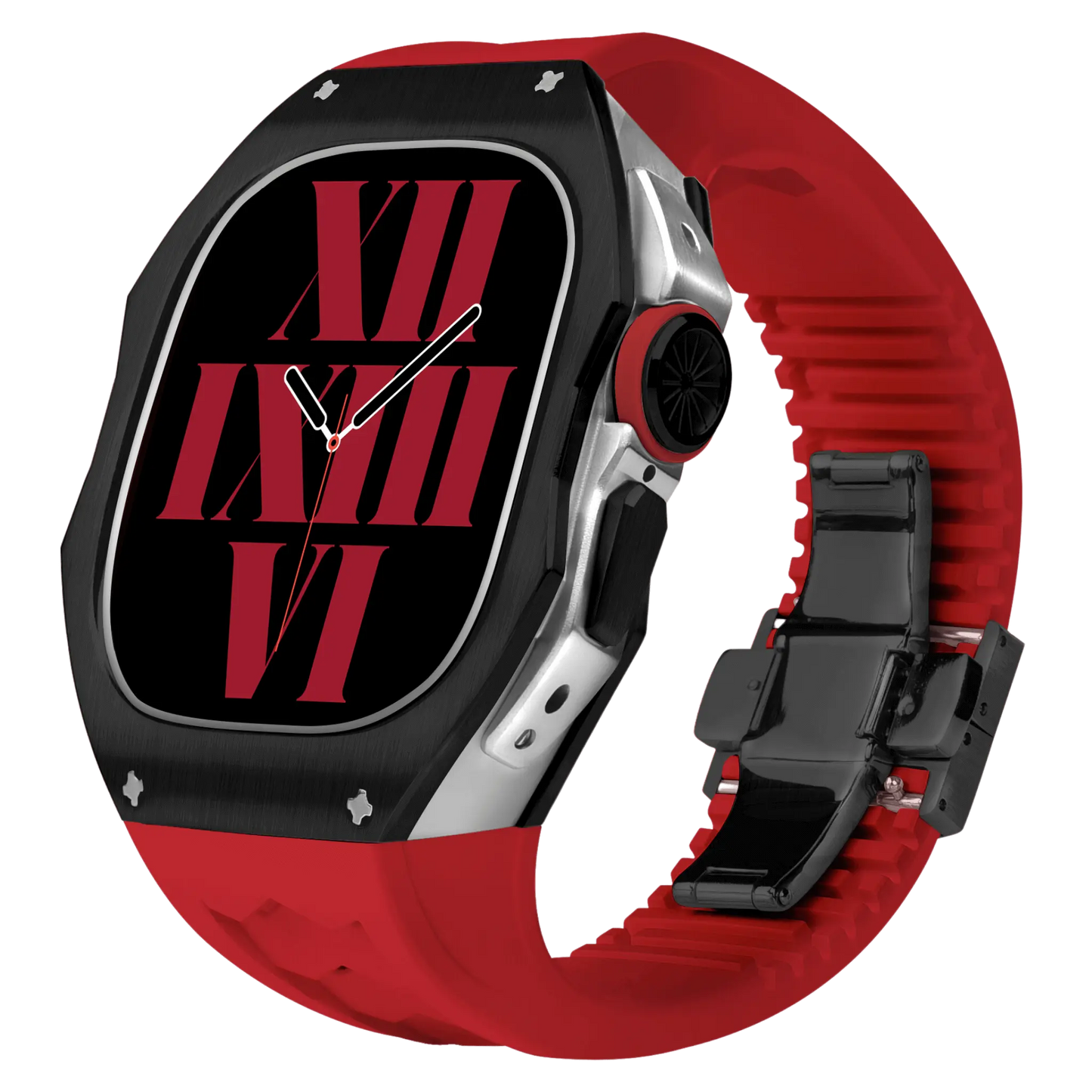 Titanium Apple Watch Ultra Case - Silver, Robust | Luxury