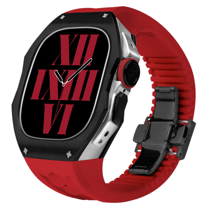 Titanium Apple Watch Ultra Case - Silver, Robust | Luxury