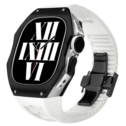 Titanium Apple Watch Ultra Case - Silver, Robust | Luxury