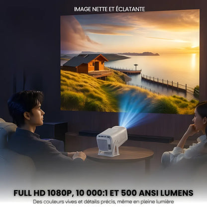 Full HD Portable Projector - Android 13, 1080p | Cinema Anywhere