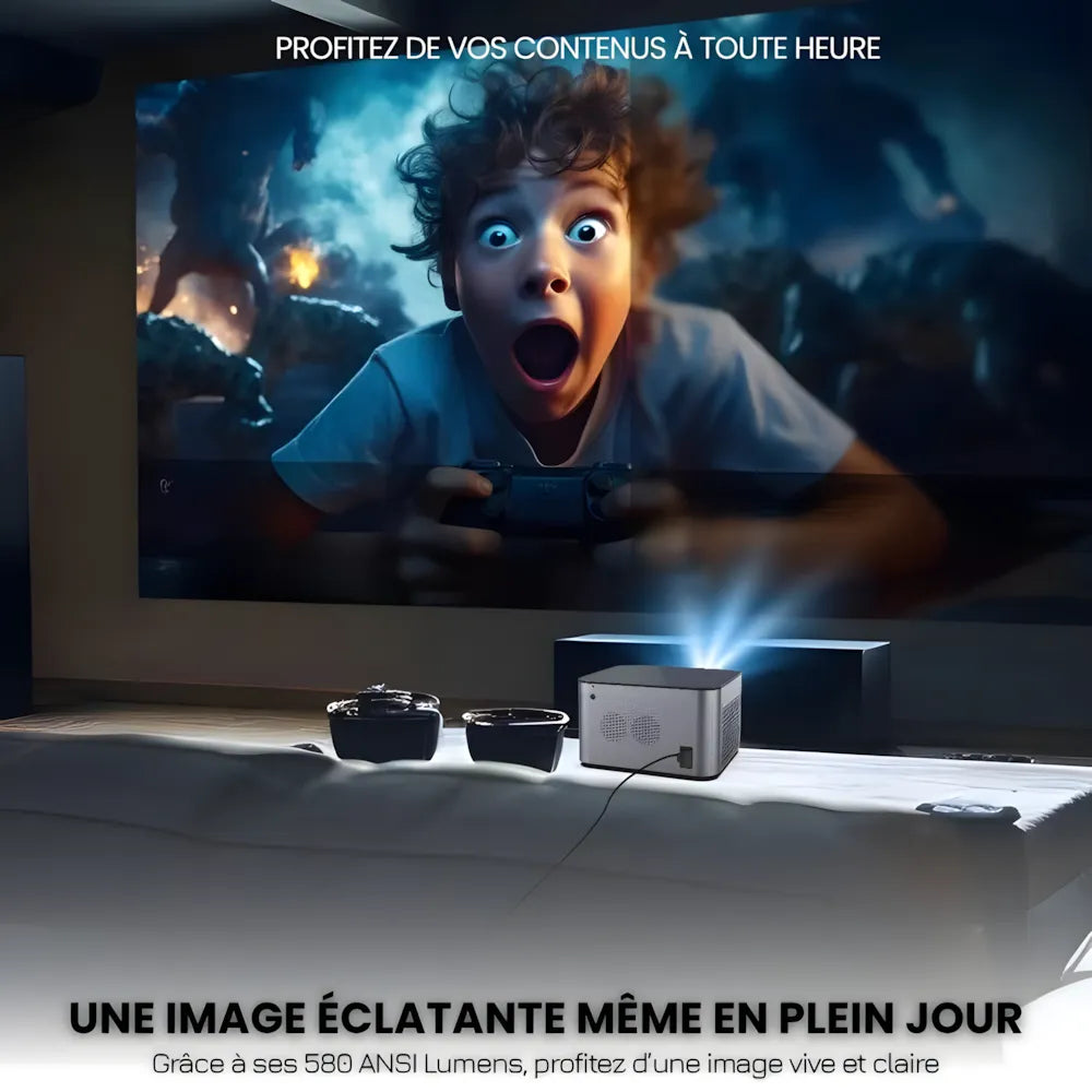 Full HD Android Projector - 580 Lumens, Android TV | Cinema Experience