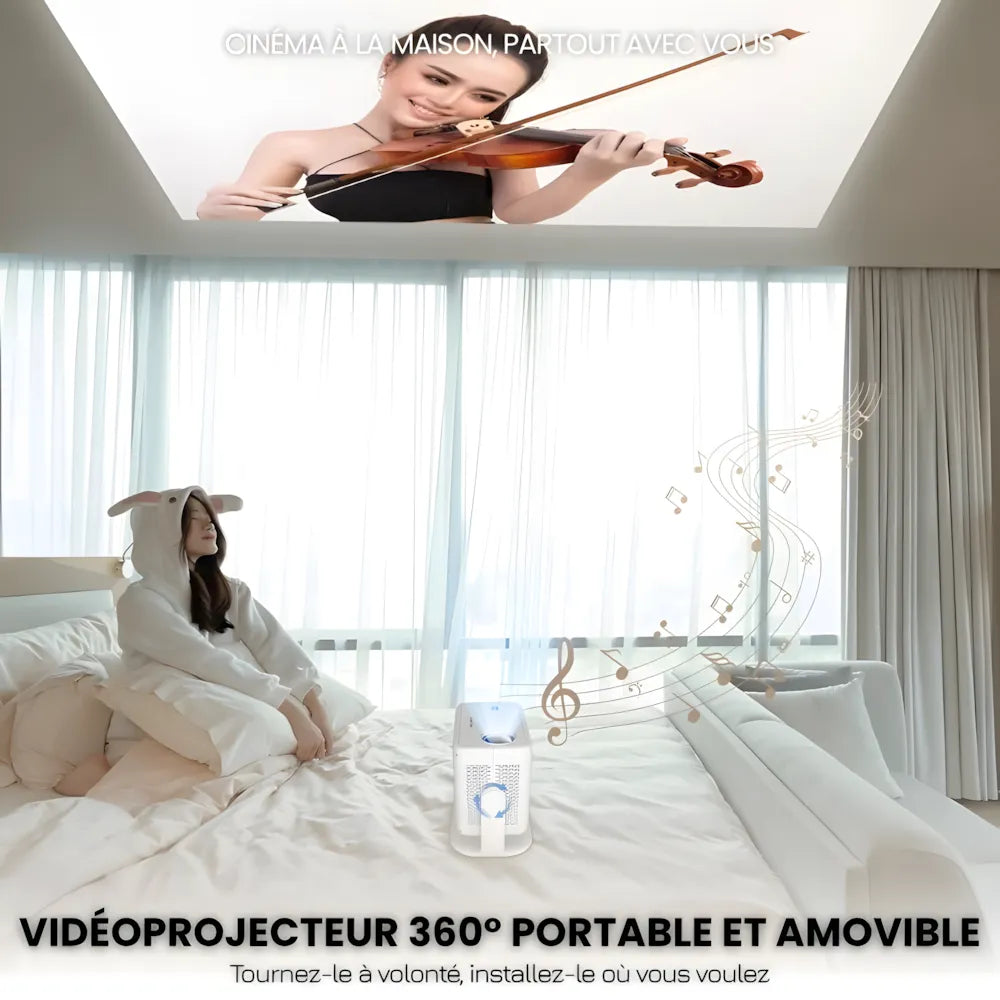 Smart Portable Projector - 1080p, Android 11 | Cinema Anywhere