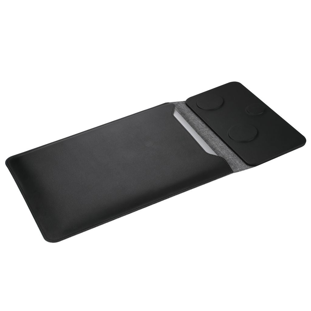 MagSafe Laptop Sleeve - Vegan Leather, Wireless Charging | Productivity