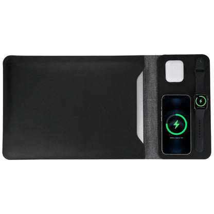 MagSafe Laptop Sleeve - Vegan Leather, Wireless Charging | Productivity