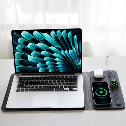 MagSafe Laptop Sleeve - Vegan Leather, Wireless Charging | Productivity