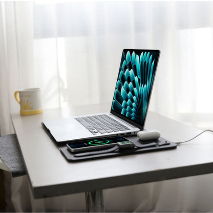 MagSafe Laptop Sleeve - Vegan Leather, Wireless Charging | Productivity