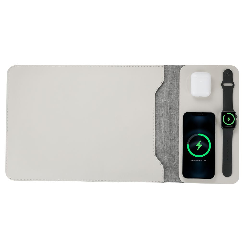 MagSafe Laptop Sleeve - Vegan Leather, Wireless Charging | Productivity