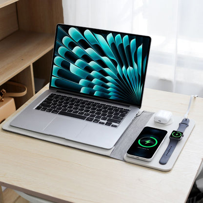 MagSafe Laptop Sleeve - Vegan Leather, Wireless Charging | Productivity
